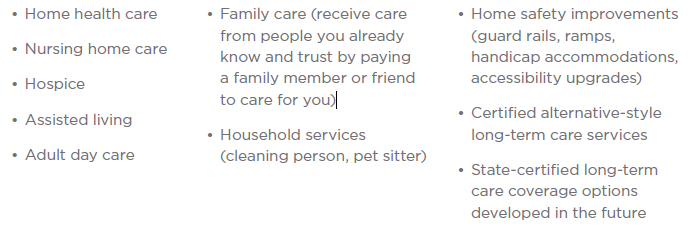 Nationwide long term care rider service options