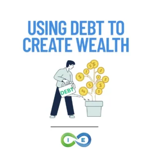 Using debt to create wealth illustration showing strategic borrowing concept with money tree growth