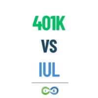 Side-by-side comparison of IUL vs 401(k) for retirement planning showing tax treatment, contribution limits, and growth potential differences