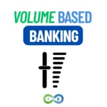 Volume based banking graphic showing a volume bar rising